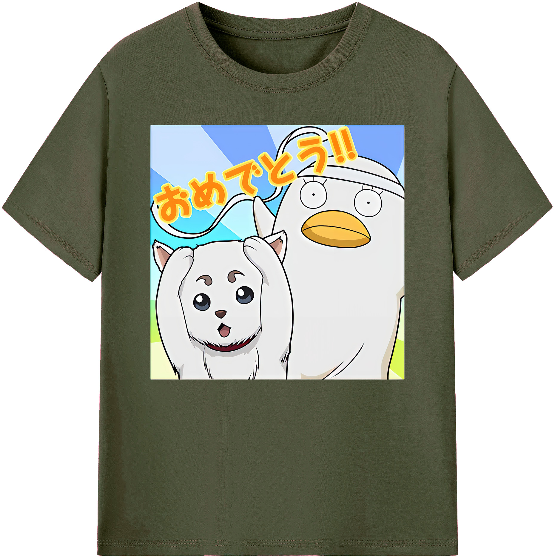 （画像用） ぎんたま 坂田銀時（さかたぎんとき） 神楽 志村新八（しむら しんぱち） GINTAMA Sakata Gintoki Kagura Shimura Shinpachi 綿100％ メンズ半袖Tシャツ｜肌触りやわらか＆通気性